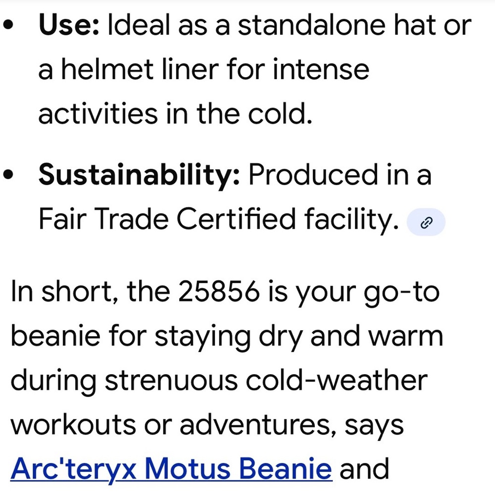 ARCTERYX MOTUS BEANIE COLOR MOMENTUM HEATHER LARE/EXTRA LARGE LIKE NEW PHASIC 2 - Picture 11 of 14